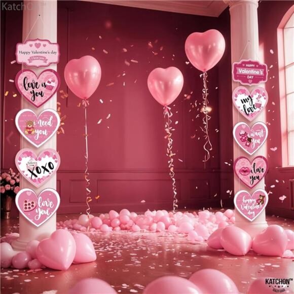 5 Feet, No DIY | Happy Valentine's Day Outdoor Banner | Valentine's Day - Picture 5 of 10